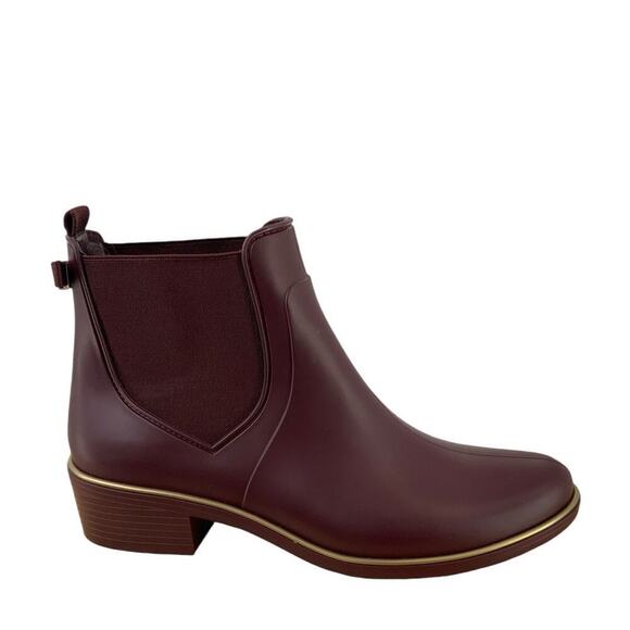 Kate Spade Rubber Rain Boots Women's Size 10 Water Proof Chelsea Ankle Bootie - Picture 1 of 11